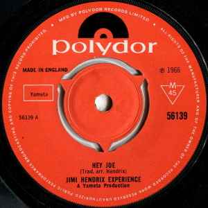 Jimi Hendrix Experience* ‎– Hey Joe
